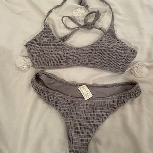 Gray bathing suit
